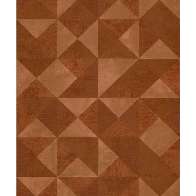 Load image into Gallery viewer, Noordwand behang topchic graphic shapes facet metallic oranje