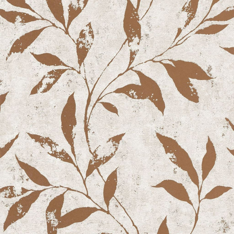 Load image into Gallery viewer, Dutch wallcoverings behang leafs beige en bruin