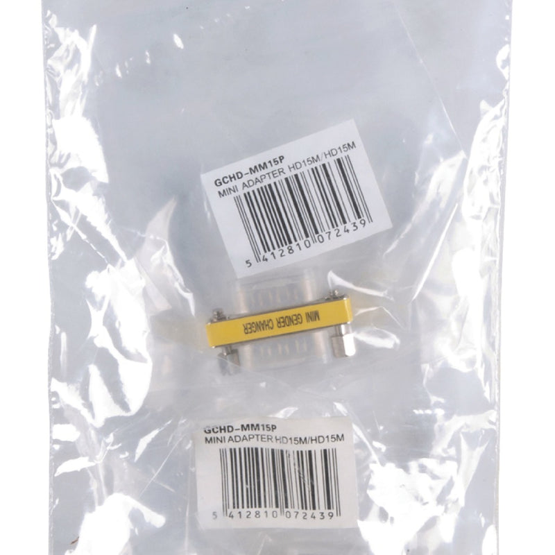 Load image into Gallery viewer, Valueline gchd-mm15p metalen mini vga adapter hd15p mannelijk - hd15p mannelijk