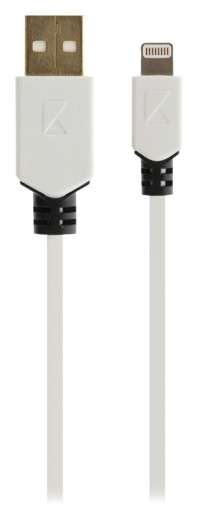 Load image into Gallery viewer, K ouml;nig knm39300w10 sync and charge kabel 8-pins lightning male - usb 2.0 a male 1,00 m wit