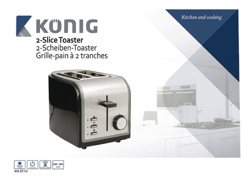 Load image into Gallery viewer, K ouml;nig könig kn-bt10 broodrooster