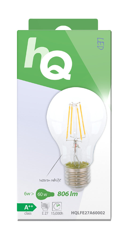 Load image into Gallery viewer, Hq lfe27a60002 led retro filament lamp e27 a60 6 w 806 lm 2700 k