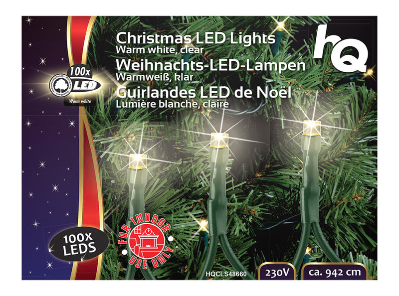 Laden Sie das Bild in Galerie -Viewer, HQ HQ HQCLS48660 Kerstverlichting 100 LEDs 3W 9,42M Warm Wit Binnen