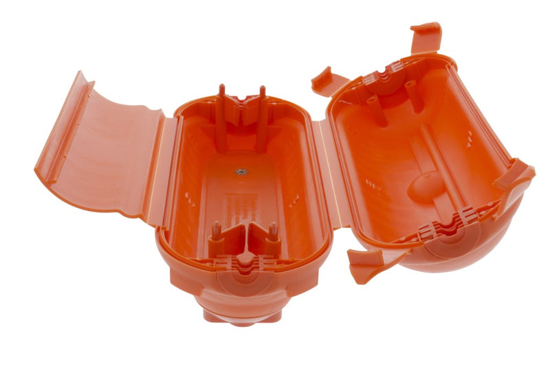 Load image into Gallery viewer, K ouml;nig könig ecbox1 stekkerbox ip44 oranje