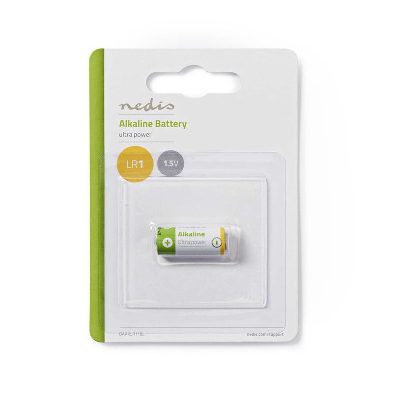 Load image into Gallery viewer, Nedis baaklr11bl alkaline batterij lr1 1,5 v 1 stuks blister