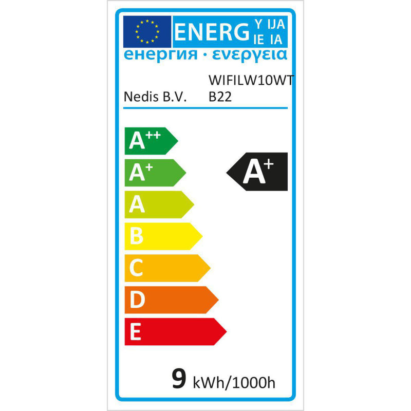 Load image into Gallery viewer, Nedis wifilw10wtb22 wi-fi slimme led-lamp warm- tot koud-wit b22