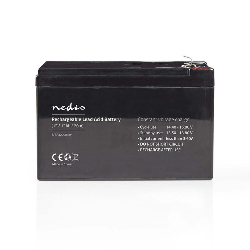 Afbeelding laden in galerijviewer, Nedis bala1200012v oplaadbare loodzuuraccu 12v 12 000 mah 167 x 181 x 77 mm