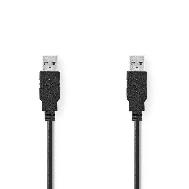 Load image into Gallery viewer, Nedis ccgt60000bk20 kabel usb 2.0 a male - a male 2,0 m zwart