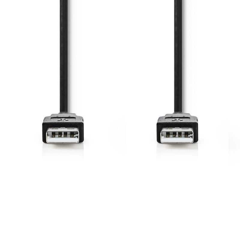 Load image into Gallery viewer, Nedis ccgt60000bk20 kabel usb 2.0 a male - a male 2,0 m zwart