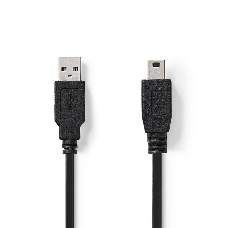 Load image into Gallery viewer, Nedis ccgt60300bk10 kabel usb 2.0 a male - mini 5-pins male 1,0 m zwart