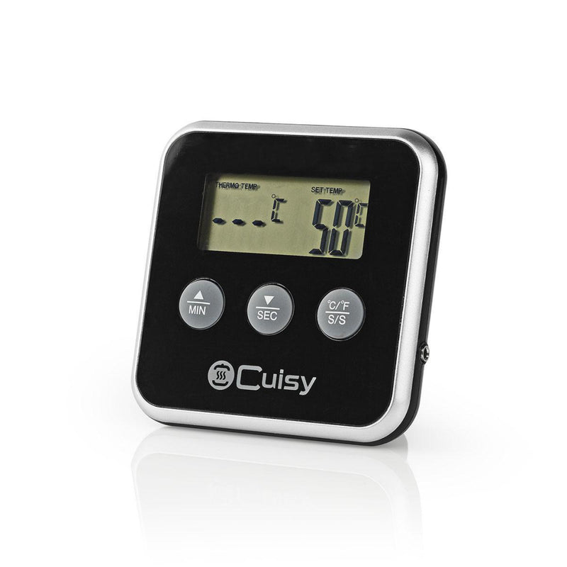 Load image into Gallery viewer, Nedis kath105bk vleesthermometer 0 - 250 deg;c digitaal display timer