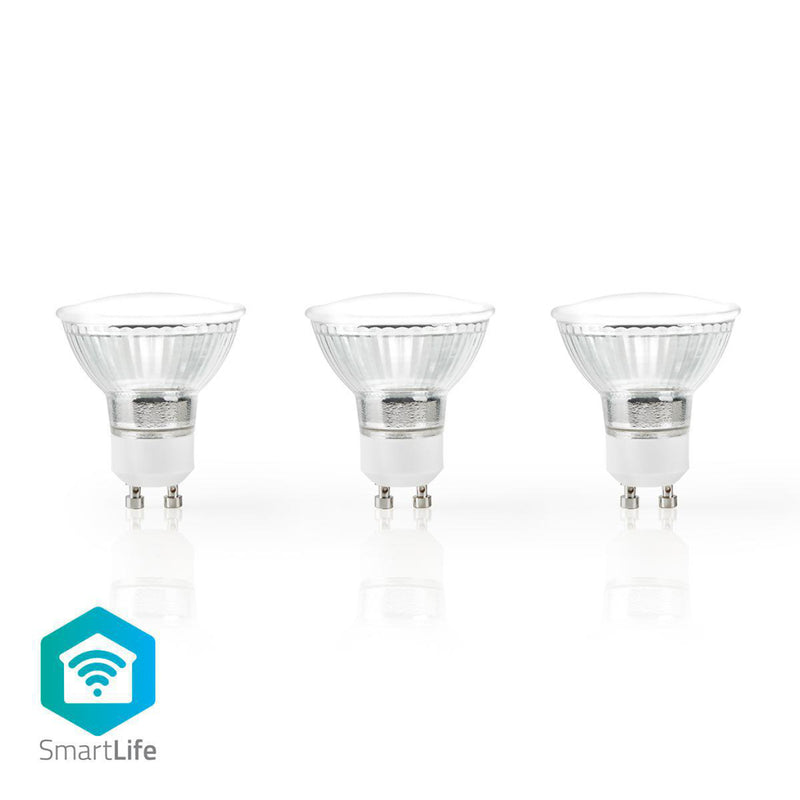 Load image into Gallery viewer, Nedis wifilw31crgu10 wi-fi smart led-lamp warm wit gu10 3-pack