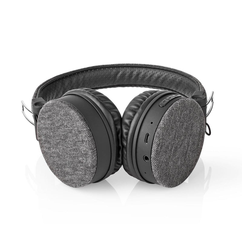 Load image into Gallery viewer, Nedis fshp250at bluetooth®-koptelefoon met geweven stof bekleed on-ear |18 uur afspeeltijd antraciet zwart