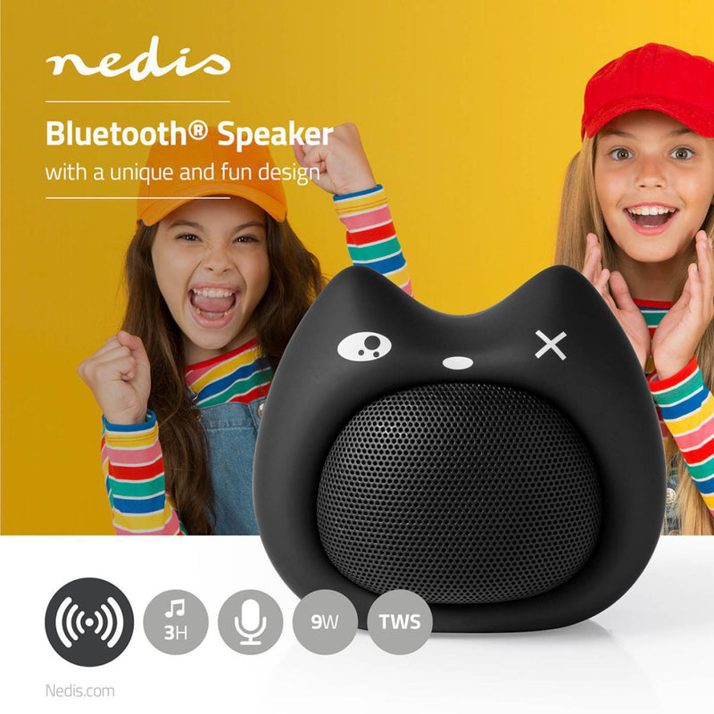 Load image into Gallery viewer, Nedis SPBT4110BK Animaticks Bluetooth Speaker 3 Uur Speeltijd Handsfree Bellen Kelly Kitten