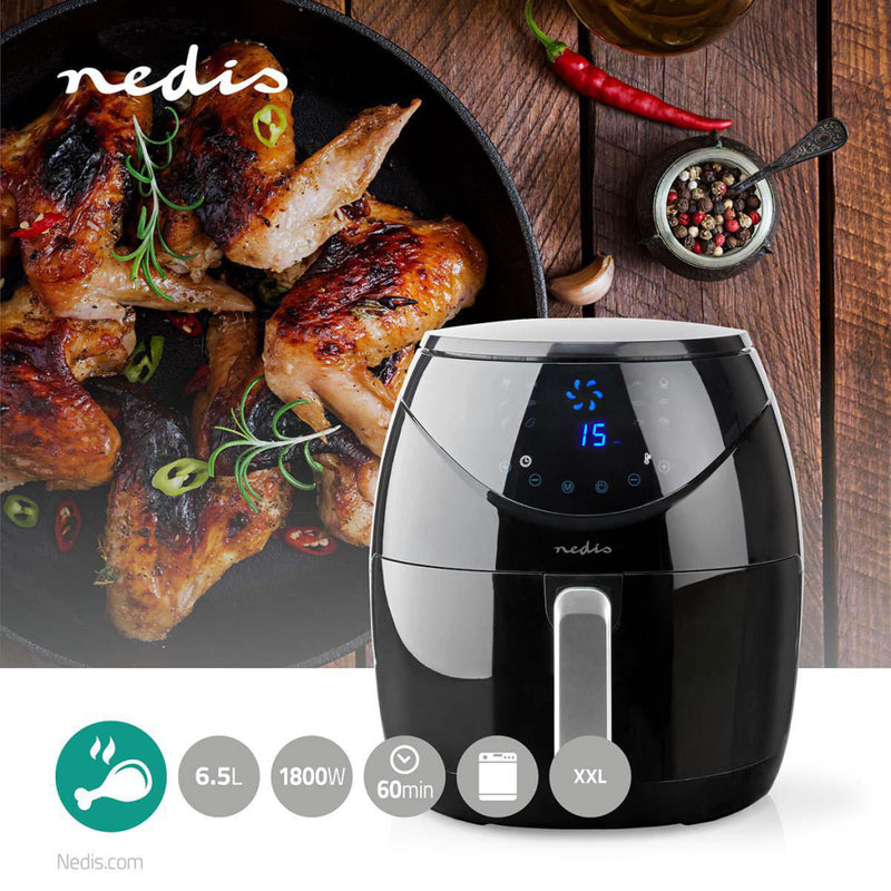 Load image into Gallery viewer, Nedis kaaf250ebk hetelucht friteuse 6.5l 1800w zwart