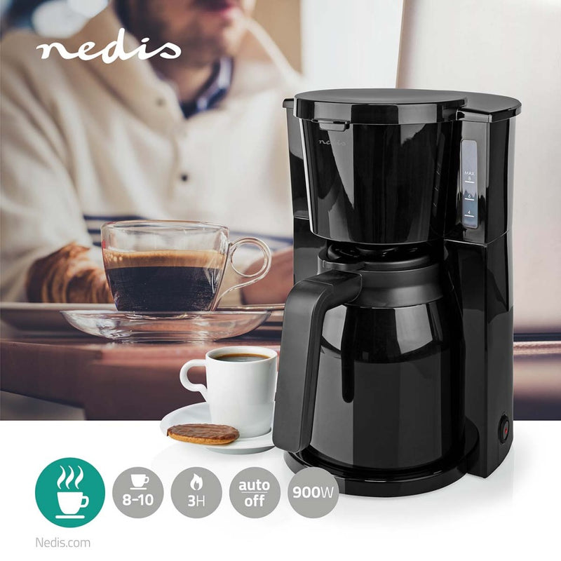 Cargue la imagen en el visor de la galería, Nedis kacm250ebk koffiezetapparaat maximale capaciteit: 1.0 l 8 warmhoudfunctie zwart