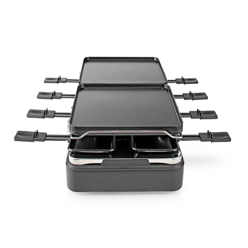 Laden Sie das Bild in Galerie -Viewer, Nedis fcra300fbk8 raclette steen grill voor 8 personen