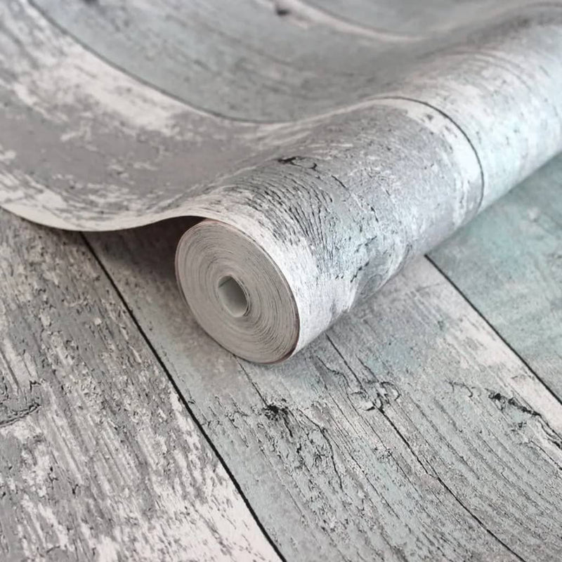 Load image into Gallery viewer, Noordwand Noordwand Behang Topchic Wooden Planks grijs en blauw