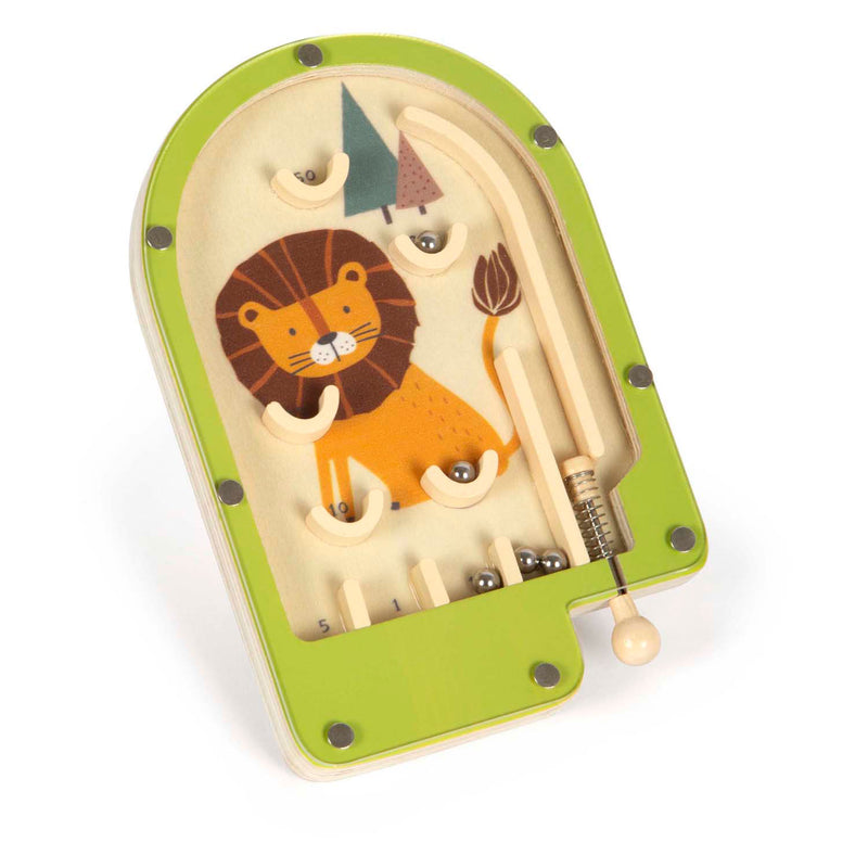 Afbeelding laden in galerijviewer, Small foot - houten mini flipperspel leeuw