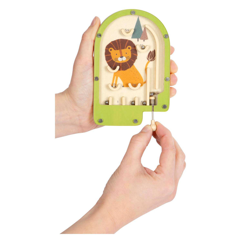 Afbeelding laden in galerijviewer, Small foot - houten mini flipperspel leeuw
