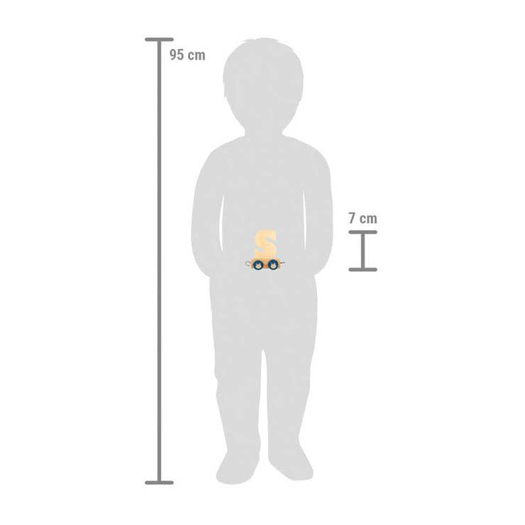 Load image into Gallery viewer, Small foot - houten lettertrein polar - s