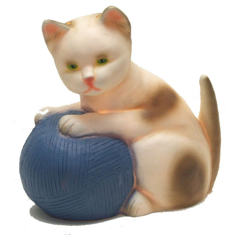 Afbeelding laden in galerijviewer, Egmont lamp kat met bol wol blauw 24x23