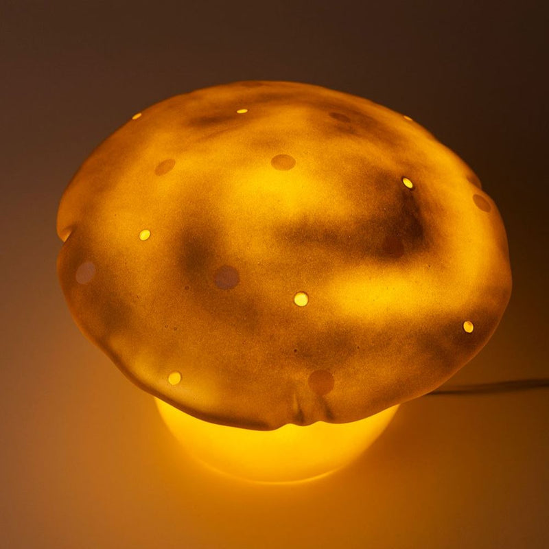 Afbeelding laden in galerijviewer, Egmont lamp paddenstoel goud+dimmer.