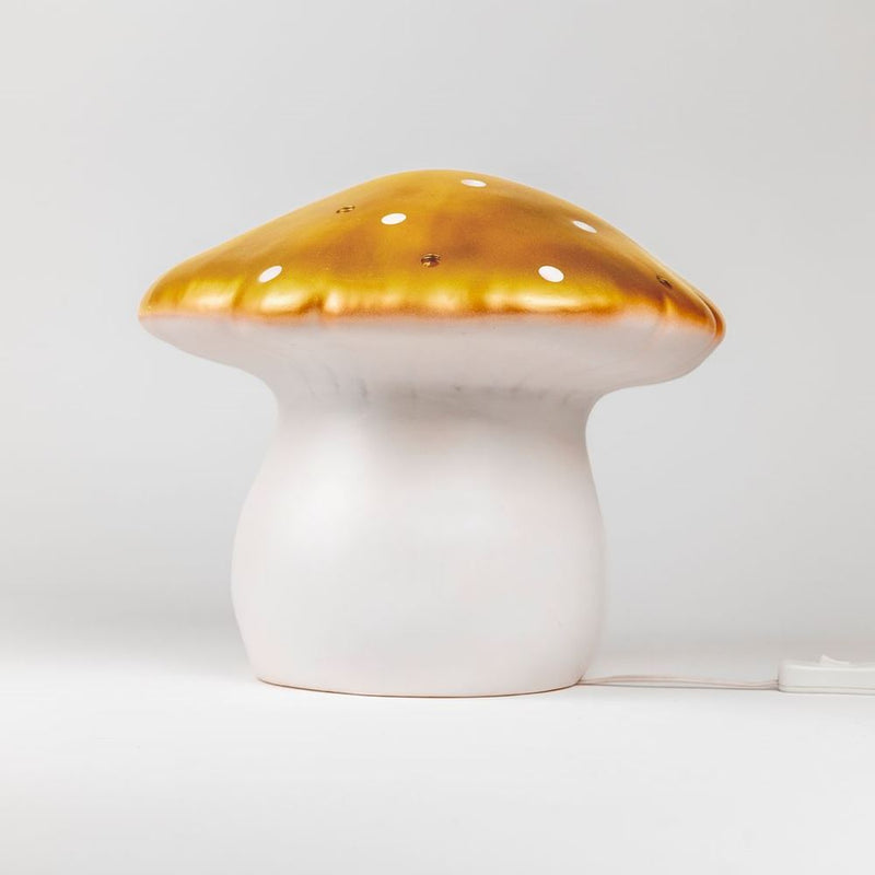 Afbeelding laden in galerijviewer, Egmont lamp paddenstoel goud+dimmer.