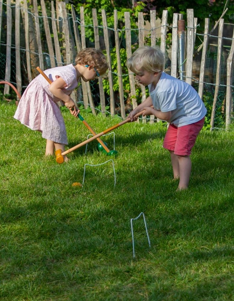 Laden Sie das Bild in Galerie -Viewer, Egmont houten croquet 77 x 15 x 8 cm. 5+