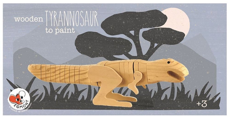 ギャラリービューアに画像をロードする, Egmont houten tyranosaurus om te verven.