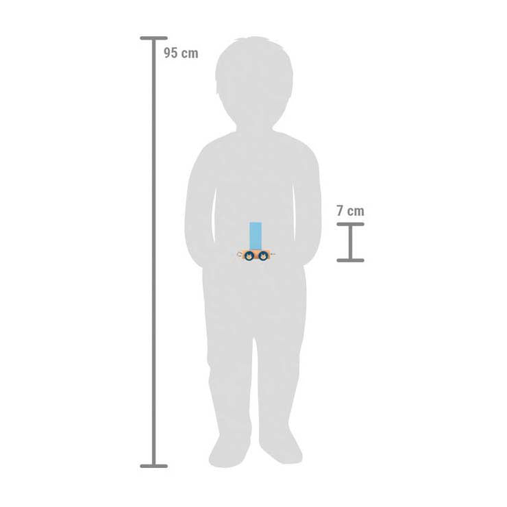 Load image into Gallery viewer, Small foot - houten lettertrein polar - i