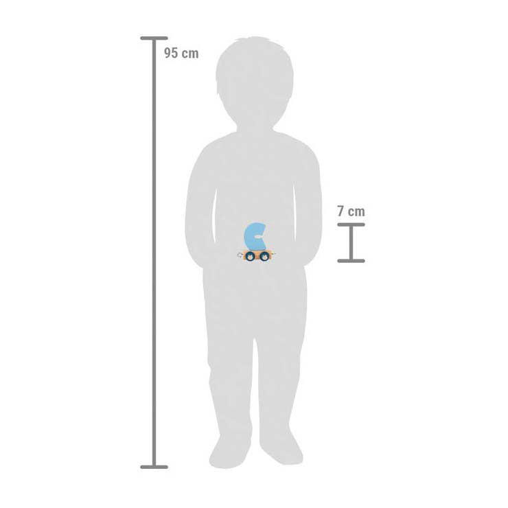Load image into Gallery viewer, Small foot - houten lettertrein polar - c