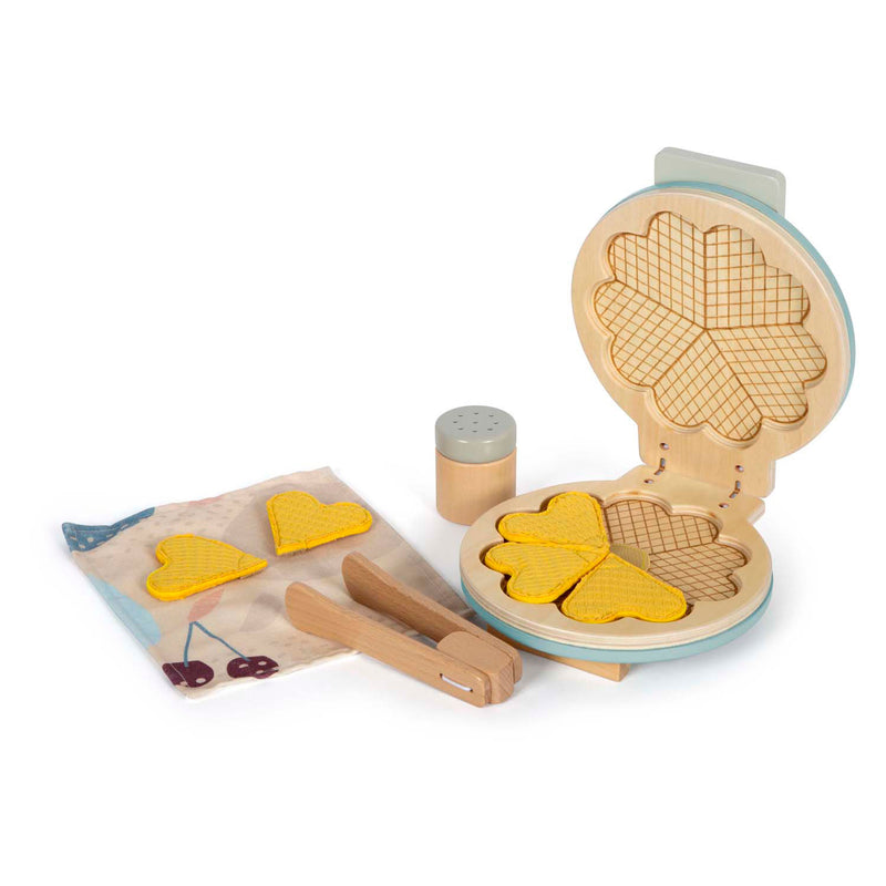 Afbeelding laden in galerijviewer, Small foot - houten wafelijzer speelset, 10dlg.