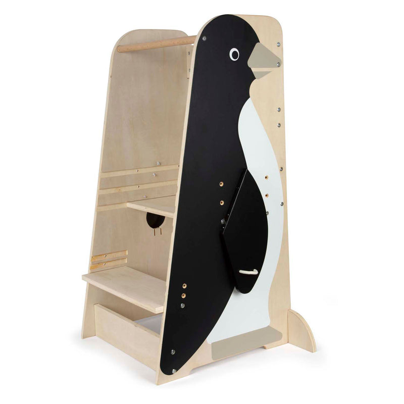 Afbeelding laden in galerijviewer, Small foot - houten leertoren penguin wild life, 92cm