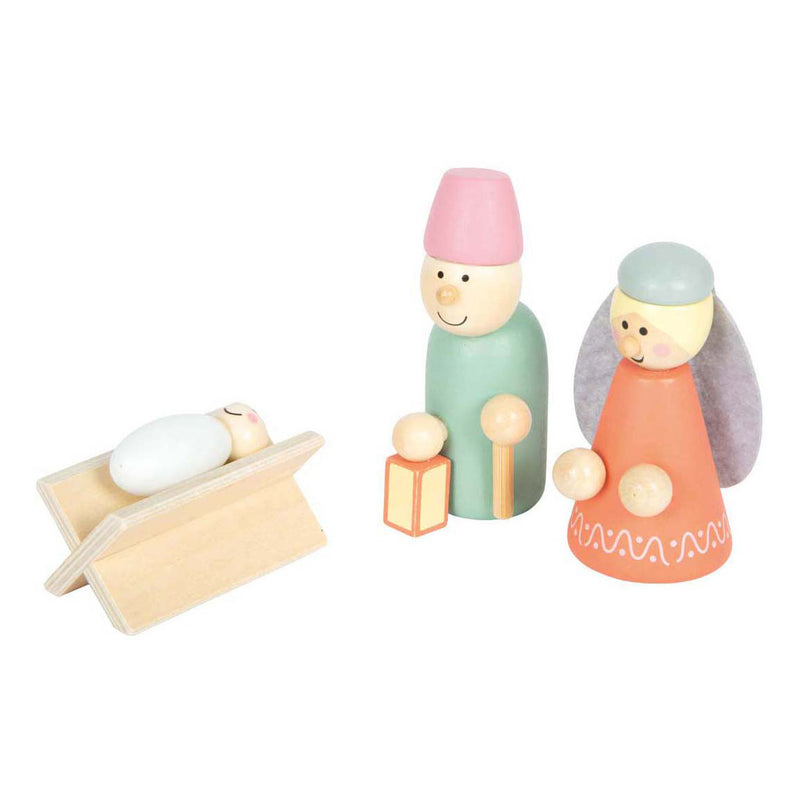 Load image into Gallery viewer, Small foot - houten kribbe kerstverhaal speelset