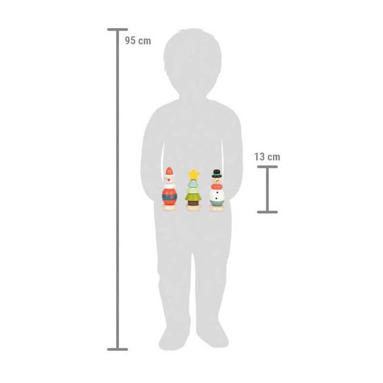 Load image into Gallery viewer, Small foot - kerst- en winter stapeltoren, 9 stuks