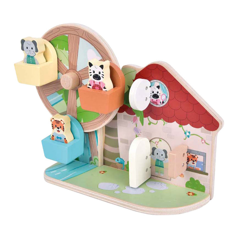 Afbeelding laden in galerijviewer, Small foot - houten reuzenrad fsc jungle friends