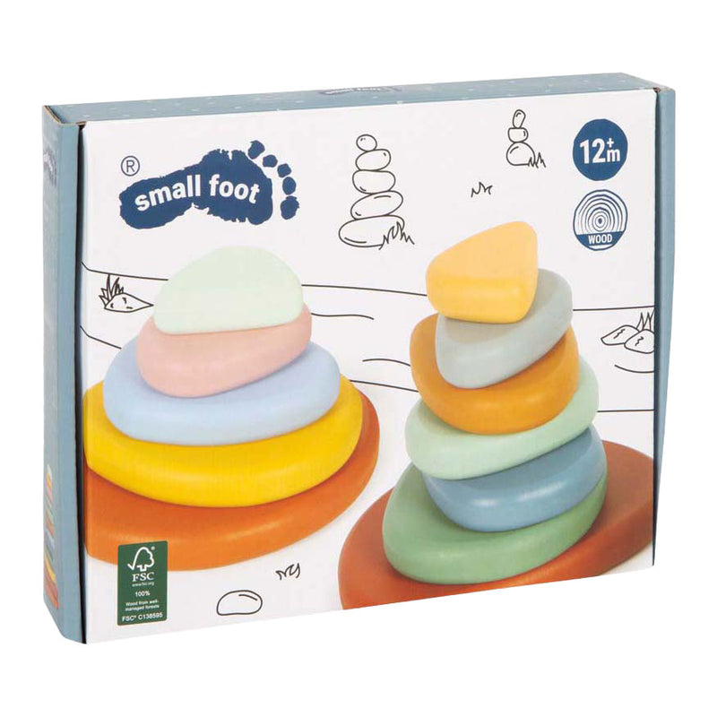Load image into Gallery viewer, Small foot - houten montessori river rocks evenwichtsspel fsc