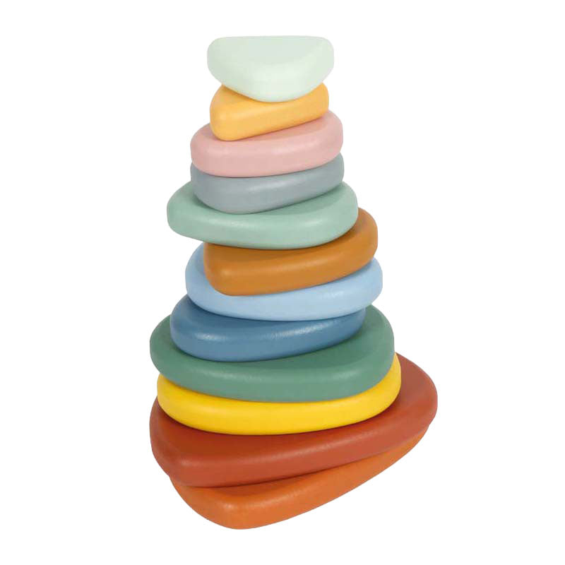 Load image into Gallery viewer, Small foot - houten montessori river rocks evenwichtsspel fsc