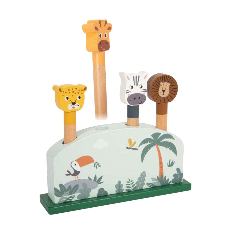 Load image into Gallery viewer, Small foot - houten dierenvormenspel safari fsc