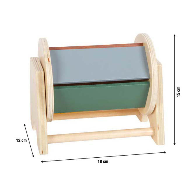 ギャラリービューアに画像をロードする, Small foot - houten montessori draaiende trommel fsc