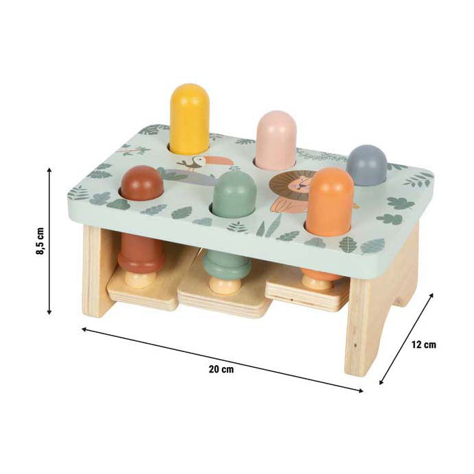 Afbeelding laden in galerijviewer, Small foot - houten hamerbank spel safari fsc