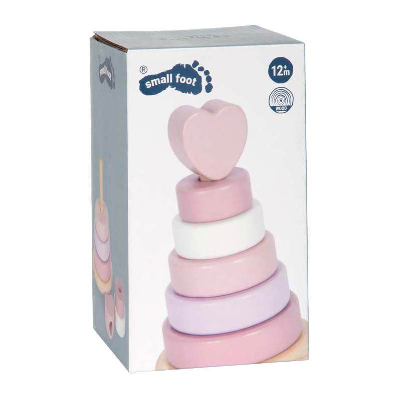 Afbeelding laden in galerijviewer, Small foot - houten stapeltoren roze - 7dlg.