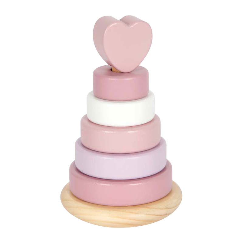 Afbeelding laden in galerijviewer, Small foot - houten stapeltoren roze - 7dlg.