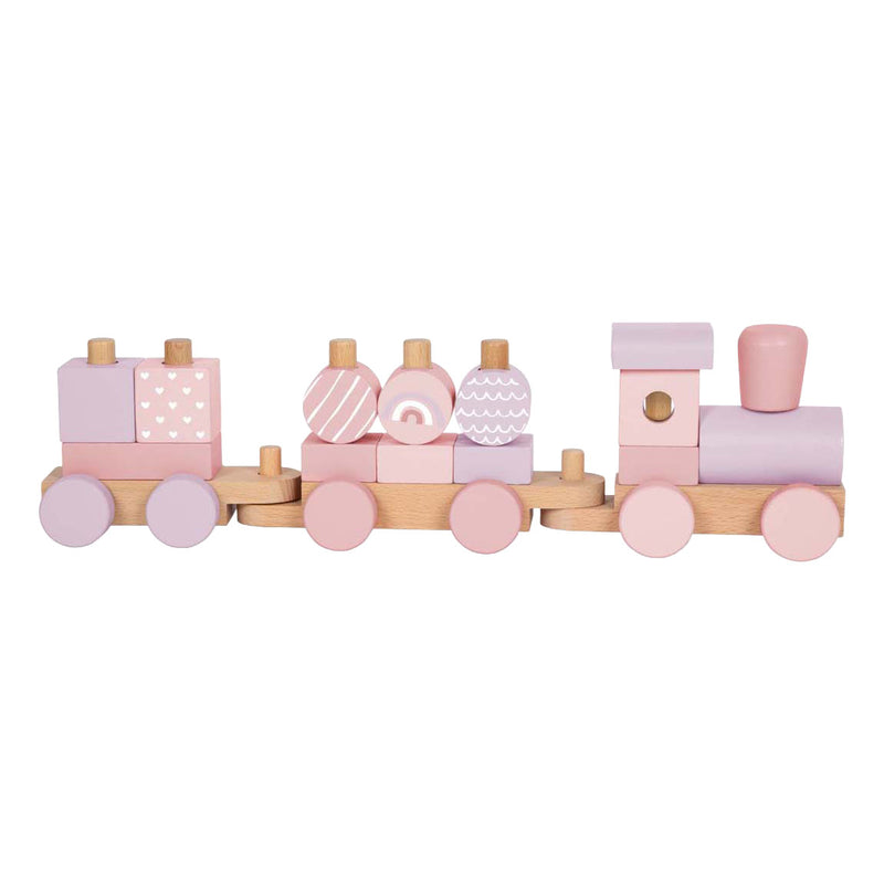 Load image into Gallery viewer, Small foot - houten trein roze