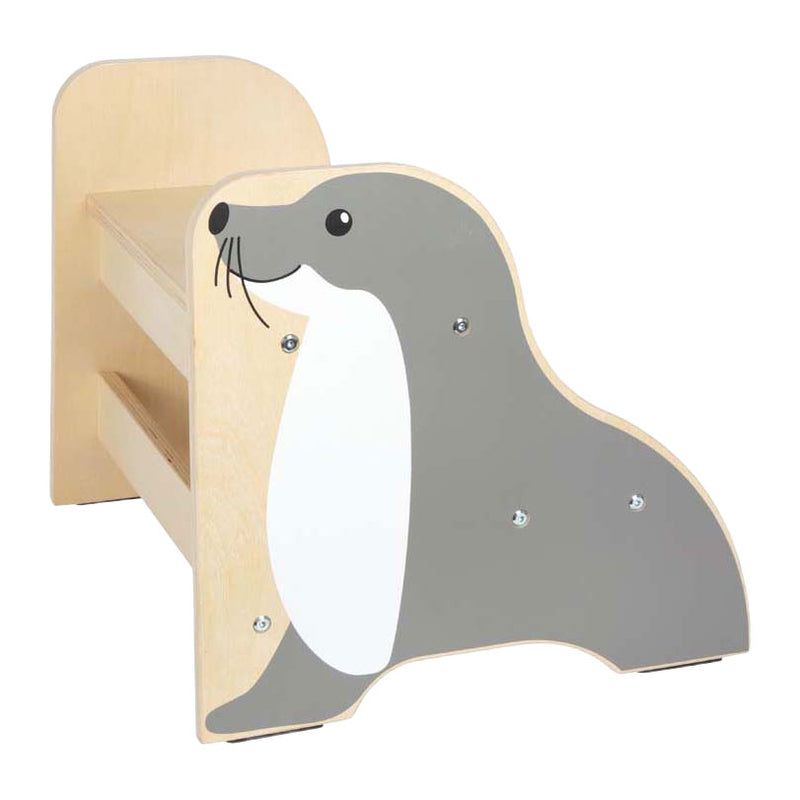 Afbeelding laden in galerijviewer, Small foot - kinderkrukje zeehond wildlife
