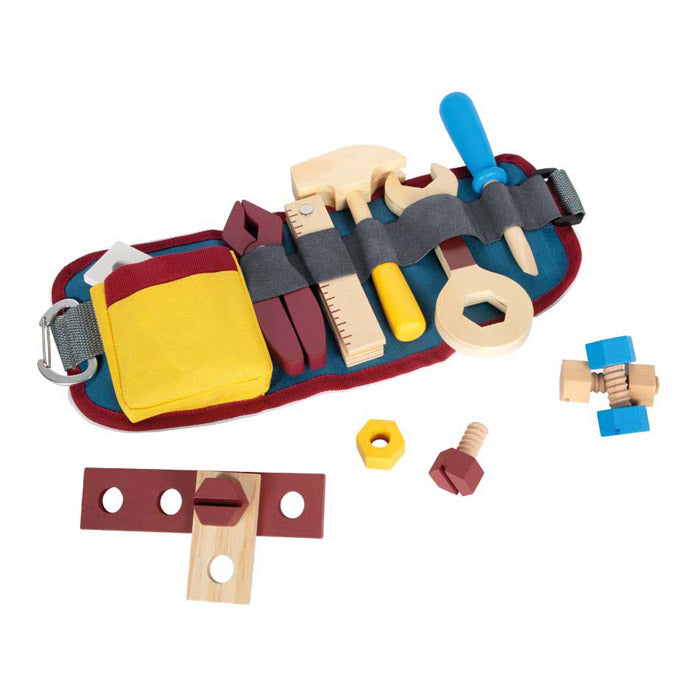 Load image into Gallery viewer, Small foot houten gereedschap met riem
