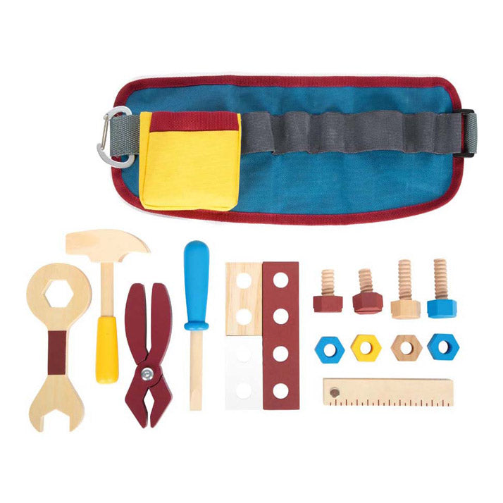 Load image into Gallery viewer, Small foot houten gereedschap met riem