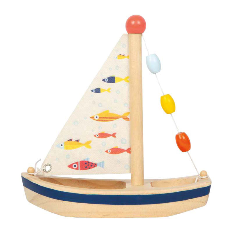 Load image into Gallery viewer, Small foot - houten zeilboot grote oceaan