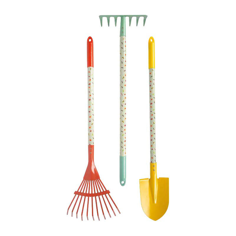 Afbeelding laden in galerijviewer, Small foot - kruiwagen met tuingereedschap - 8dlg.